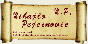 Mihajlo Pejčinović vizit kartica